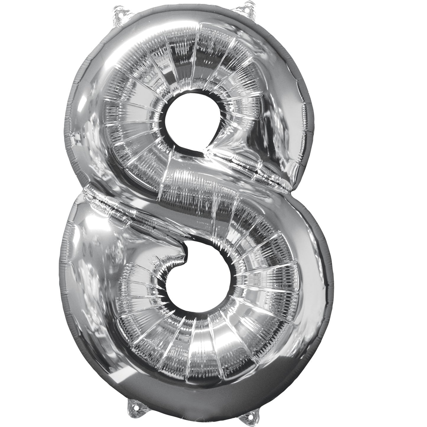 Number 8 Rose Gold SuperShape Mid-Size Foil Balloons 18"/45cm w x 26"/66cm h P31 - 5 PC