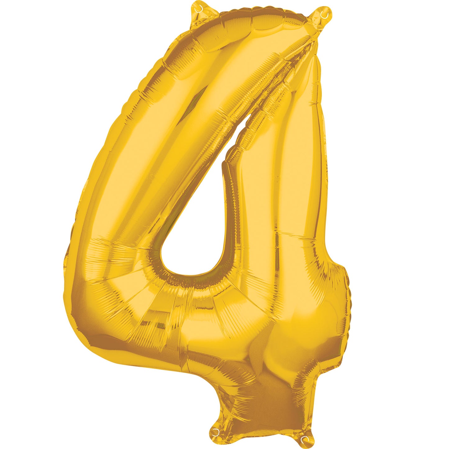 Number 4 Rose Gold SuperShape Mid-Size Foil Balloons 18"/45cm w x 26"/66cm h P31 - 5 PC
