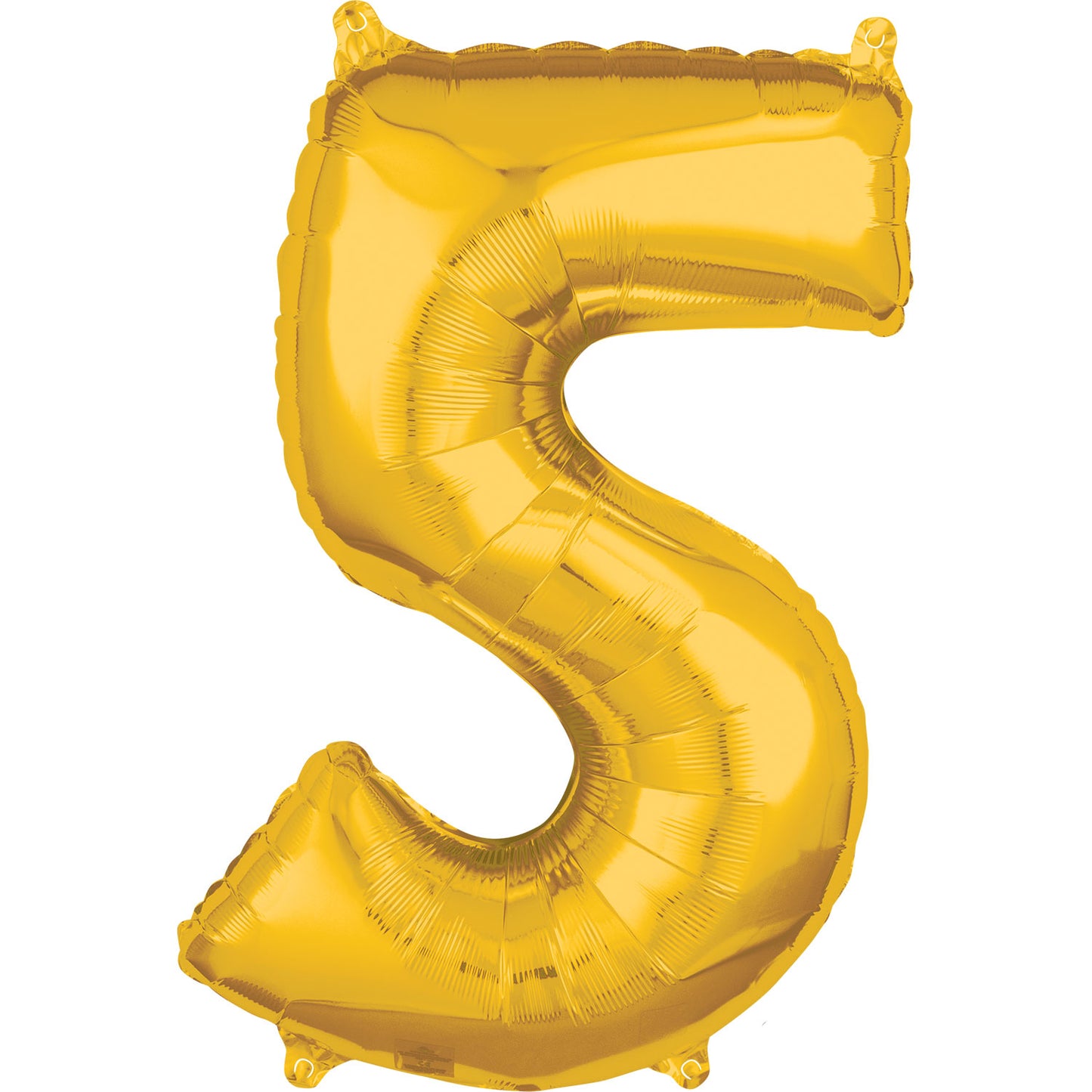3655801 IP X5 - Number 5 Rose Gold SuperShape Mid-Size Foil Balloons 18"/45cm w x 26"/66cm h P31 - 5 PC