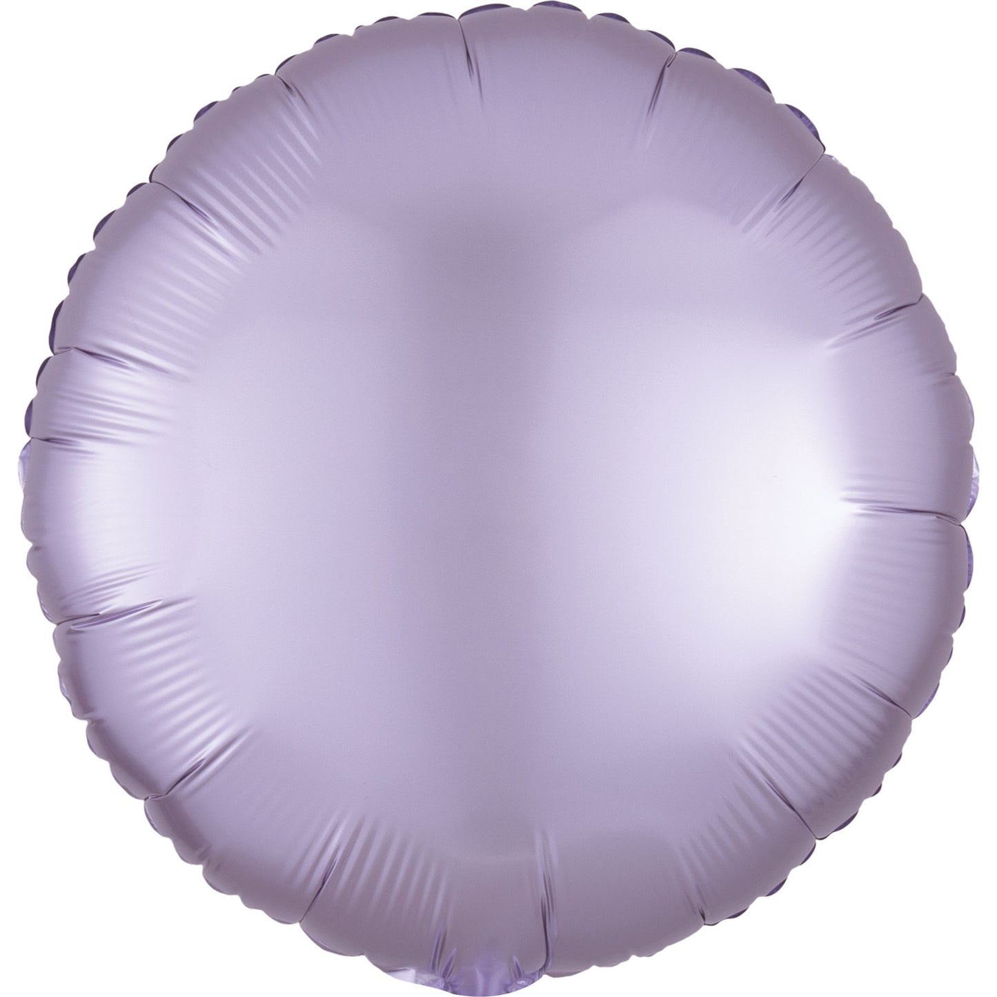 3990402 IP X10 - Pastel Lilac Circle Satin Luxe Standard HX Unpackaged Foil Balloons S15 - 10 PC