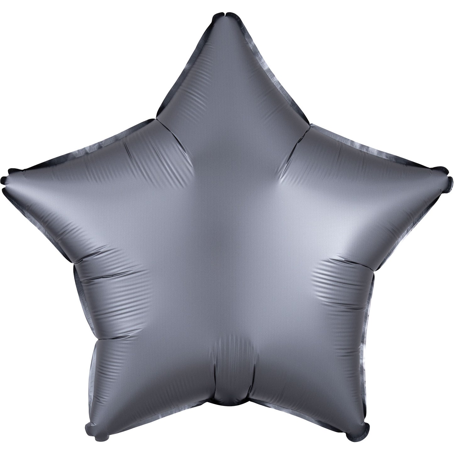 3991801 IP X5 - Graphite Star Satin Luxe Standard HX Packaged Foil Balloons S15 - 5 PC
