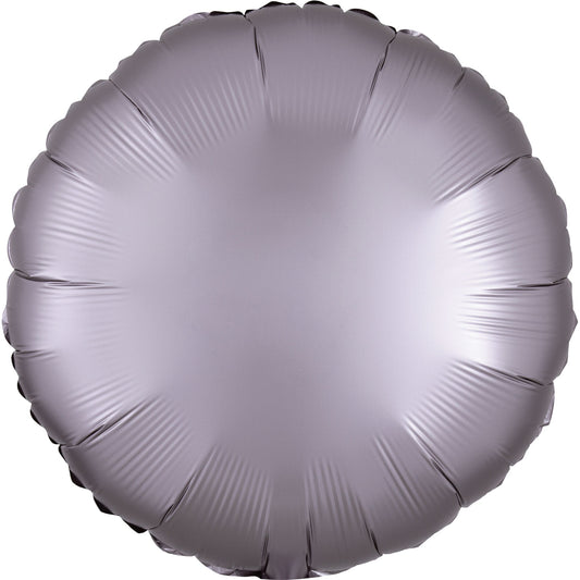 3991901 IP X5 - Greige Circle Satin Luxe Standard HX Packaged Foil Balloons S15 - 5 PC