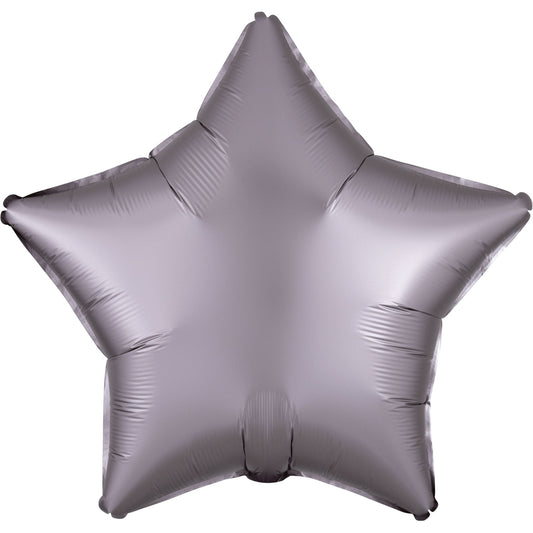 3992102 IP X10 - Greige Star Satin Luxe Standard HX Unpackaged Foil Balloons S15 - 10 PC
