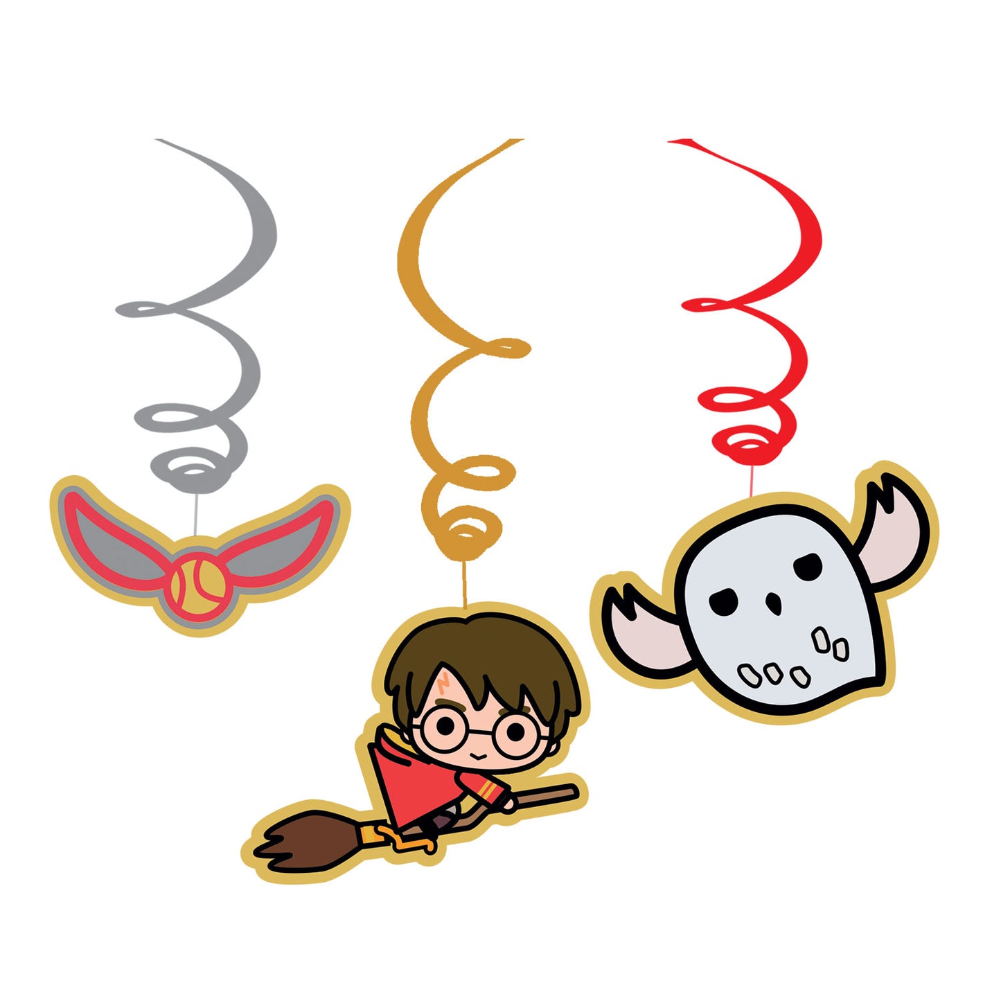 9905200 IP X6 - Harry Potter Swirl Decorations - 6 PKG/6