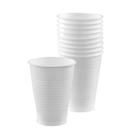 43036 - Frosty White Plastic Cups 355ml- 10 PKG/20