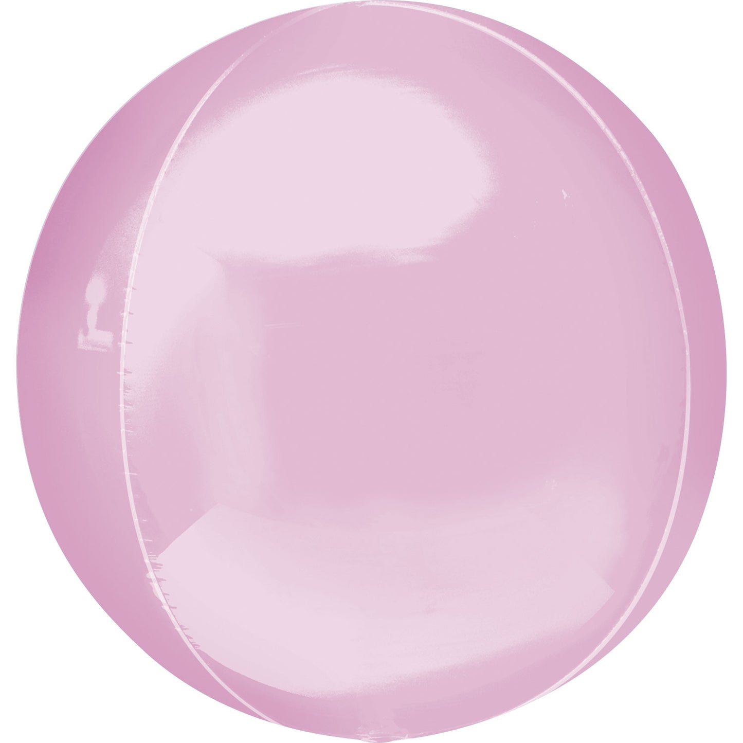 3911299 IP X3 - Pastel Pink Orbz Unpackaged Foil Balloons 15"/38cm w x 16"/40cm h G20 - 3 PC