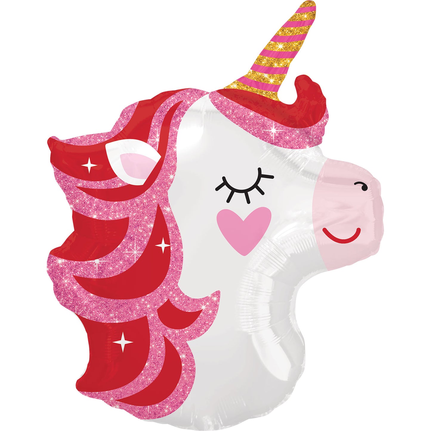 4048501 IP X5 - Pretty in Pink Unicorn Junior Shape XL Foil Balloons S50 - 5 PC