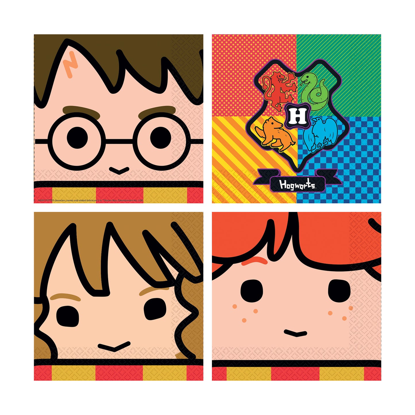 9905191 IP X6 - Harry Potter Luncheon Napkins 33cm - 6 PKG/16