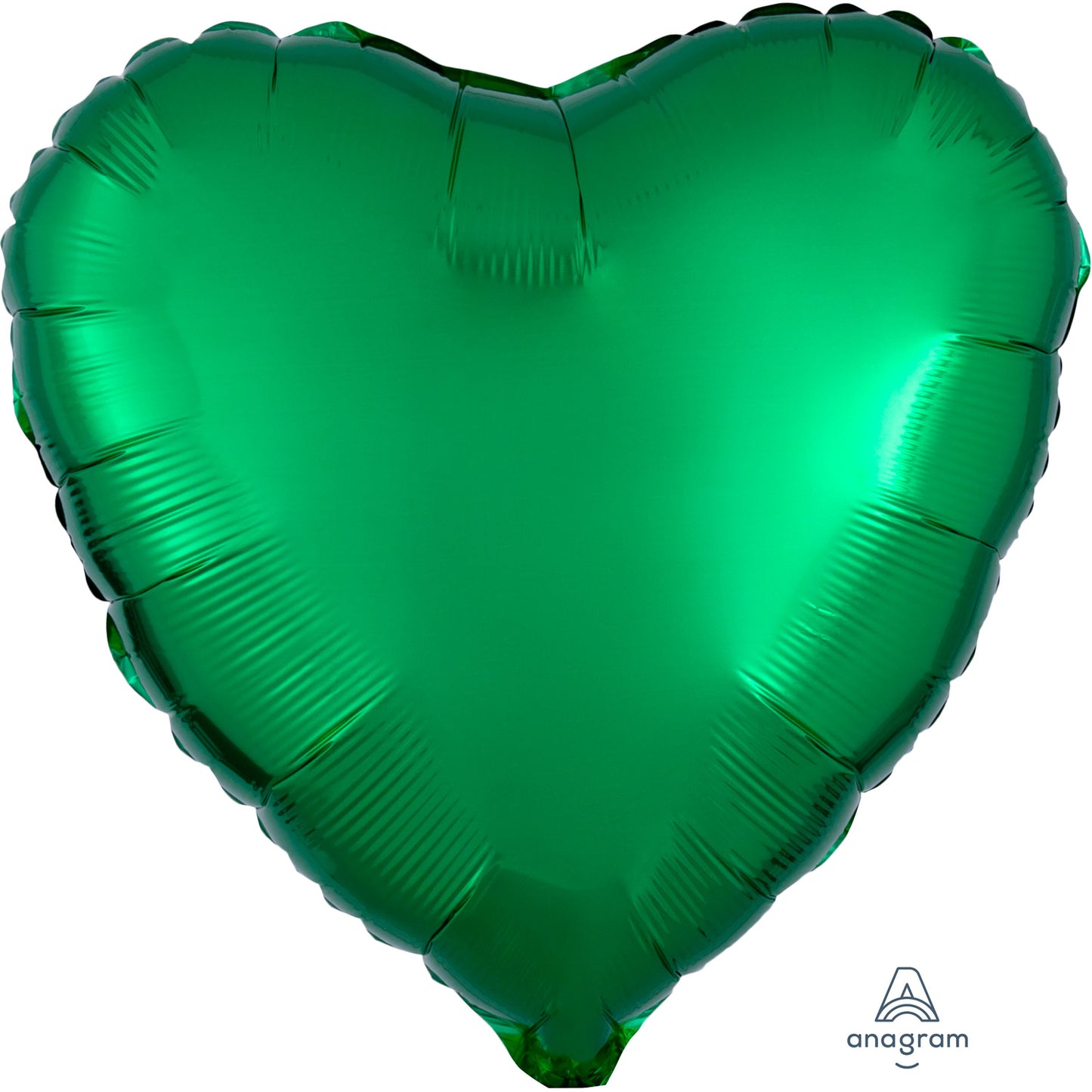 Metallic Orange Heart Standard Packaged Foil Balloons S15 - 5 PC