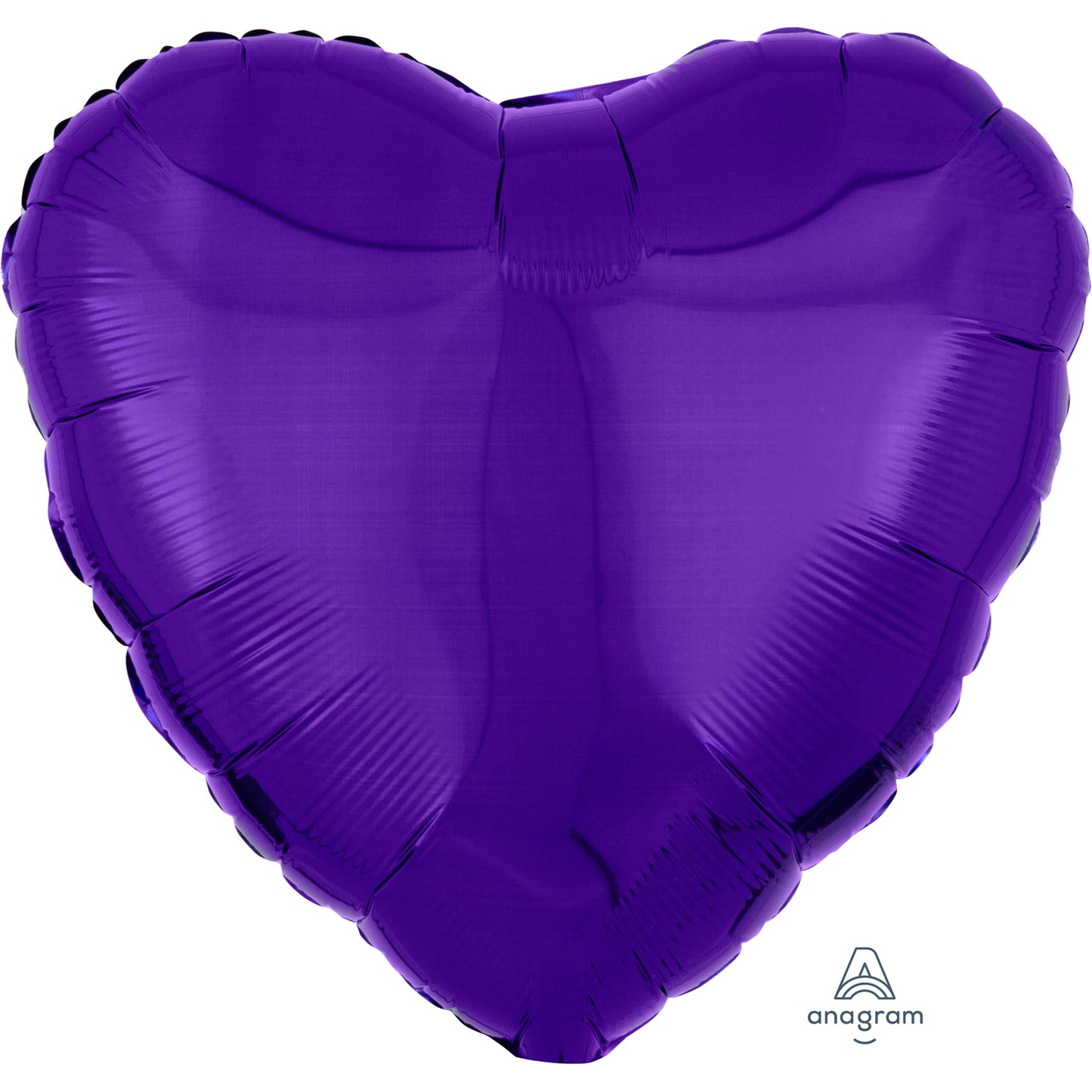 Metallic Orange Heart Standard Packaged Foil Balloons S15 - 5 PC