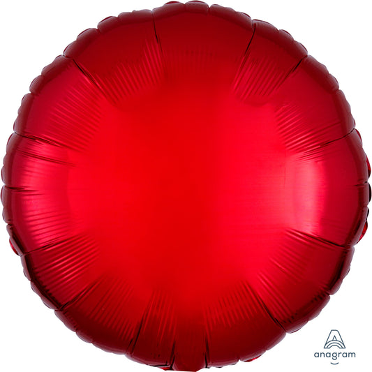 Rose Gold Solid Colour Circle Standard Unpackaged Foil Balloons S15 - 10 PC