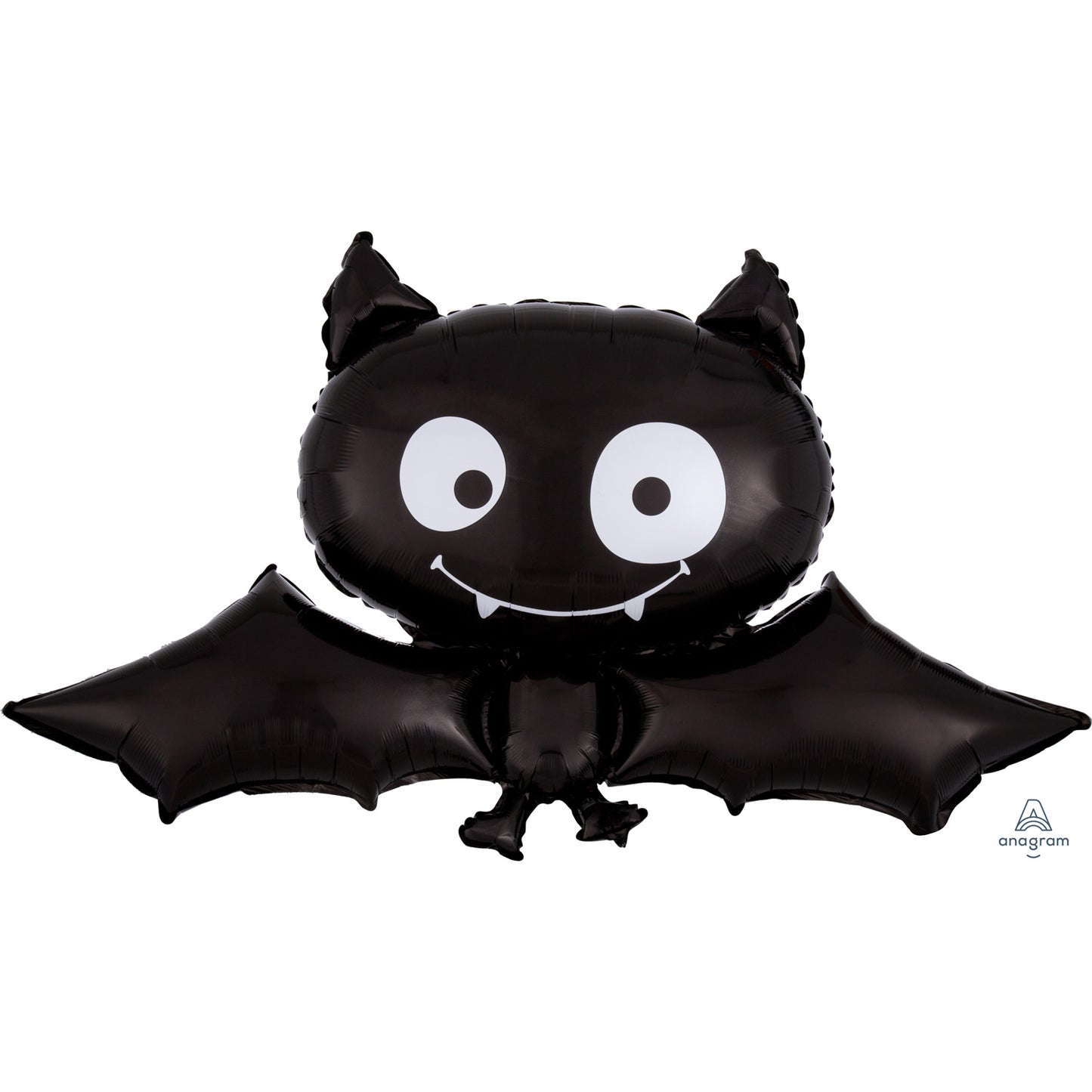 2720901 IP X5 - Halloween Black Bat SuperShape Foil Balloons 41"/104cm w x 24"/60cm h P35 - 5 PC