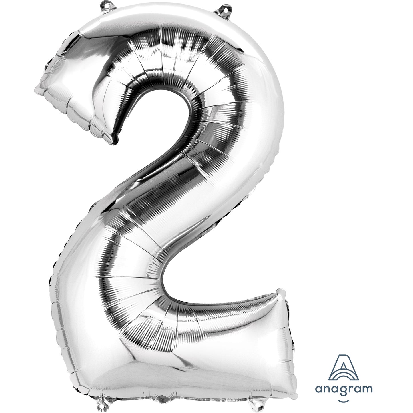 Number 2 Rose Gold SuperShape Foil Balloons 20"/50cm w x 35"/88cm h P50 - 5 PC
