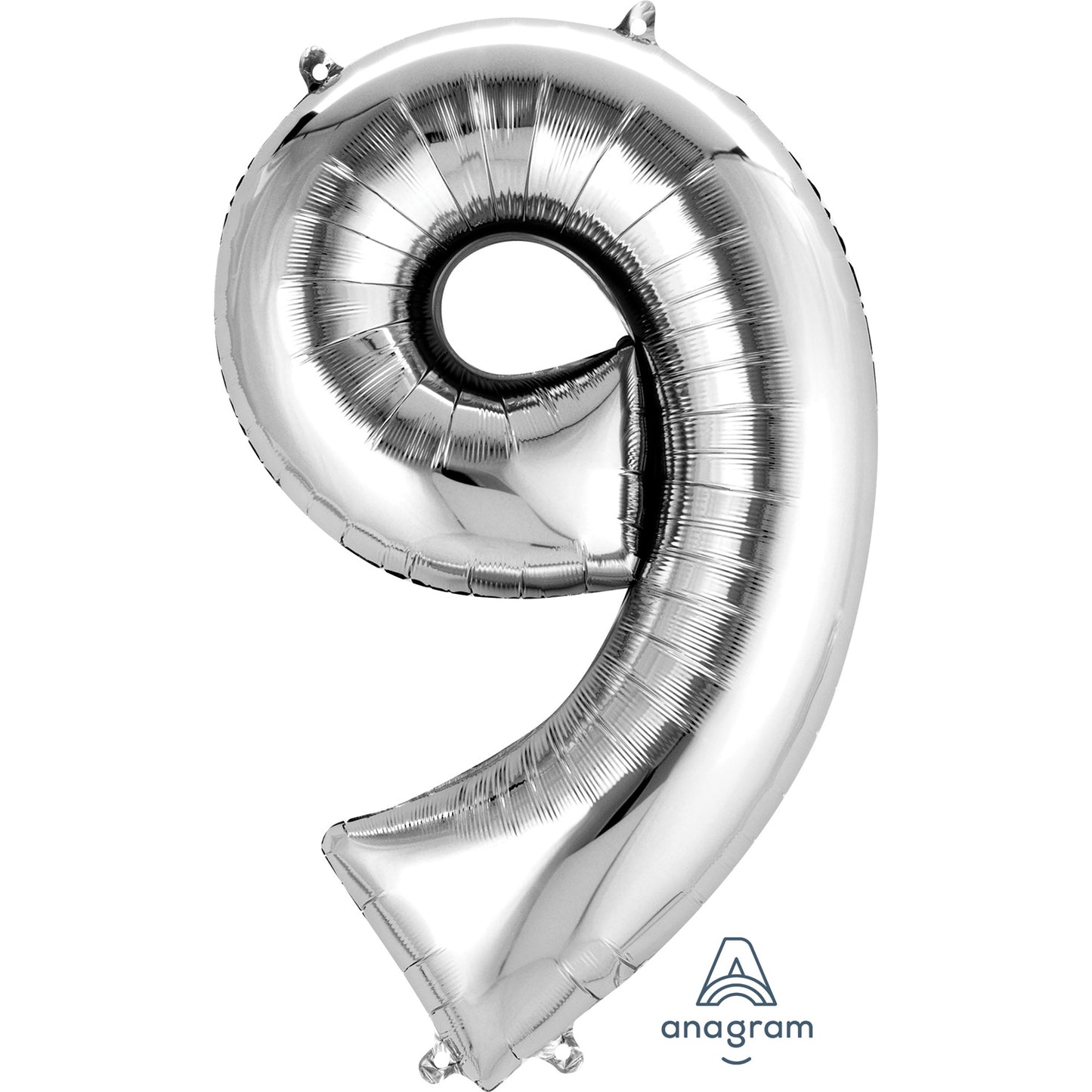 Number 9 Rose Gold SuperShape Foil Balloons 25"/63cm w x 34"/86cm h P50 - 5 PC