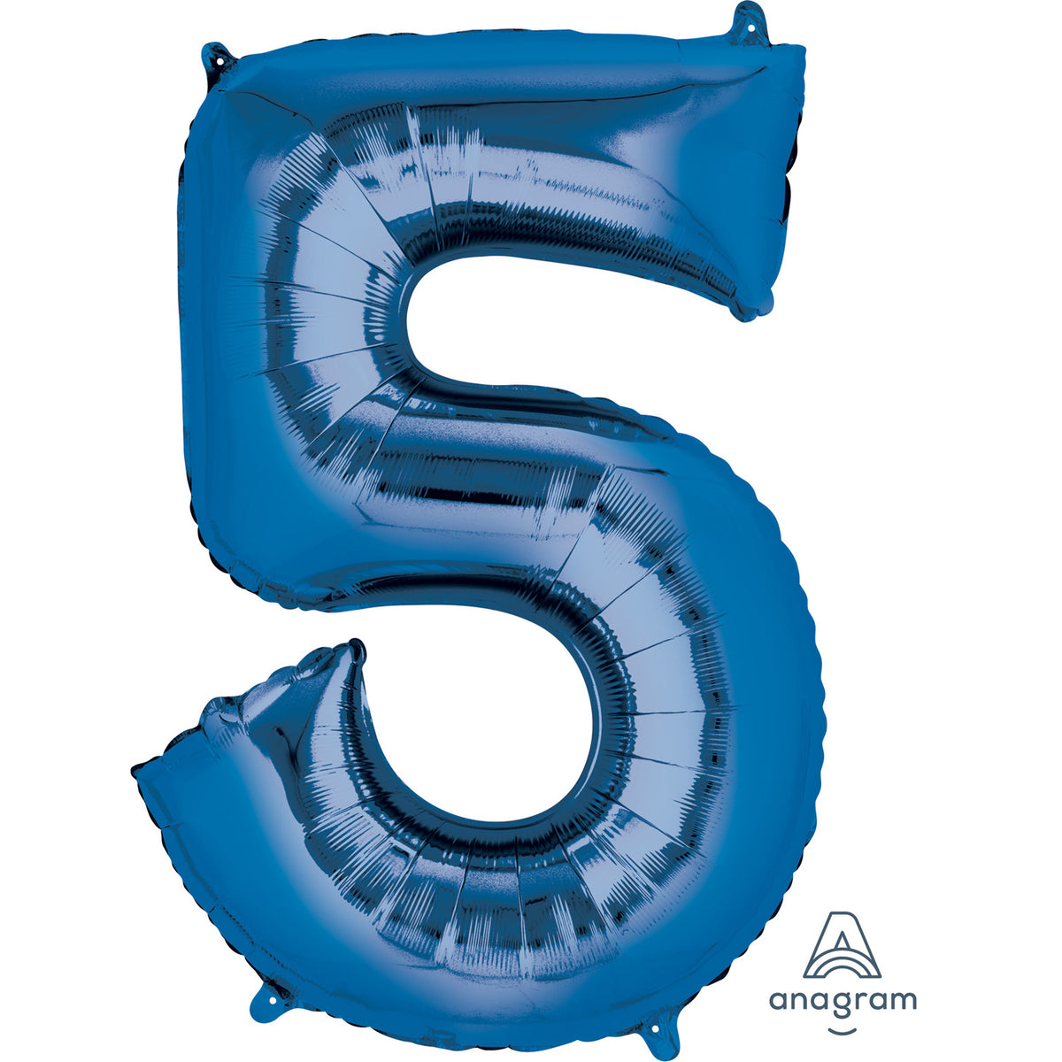 Number 5 Various Colours SuperShape Foil Balloons 23"/58cm w x 34"/86cm h P50 - 5 PC