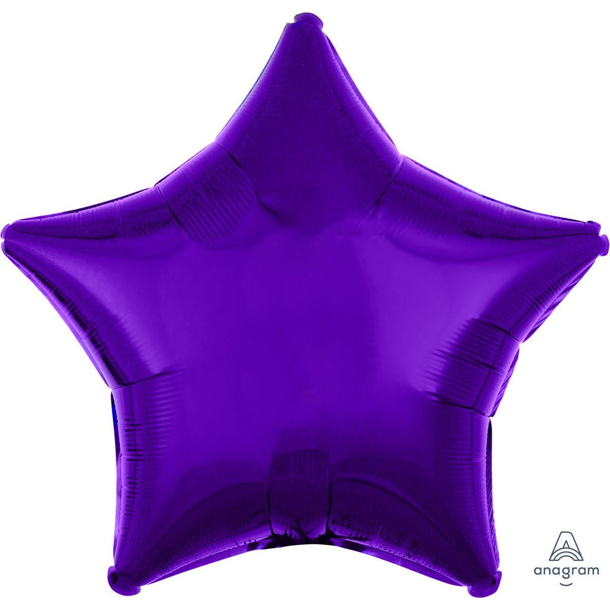 3059702 IP X10 - Metallic Purple Star Standard Unpackaged Foil Balloons S15 - 10 PC