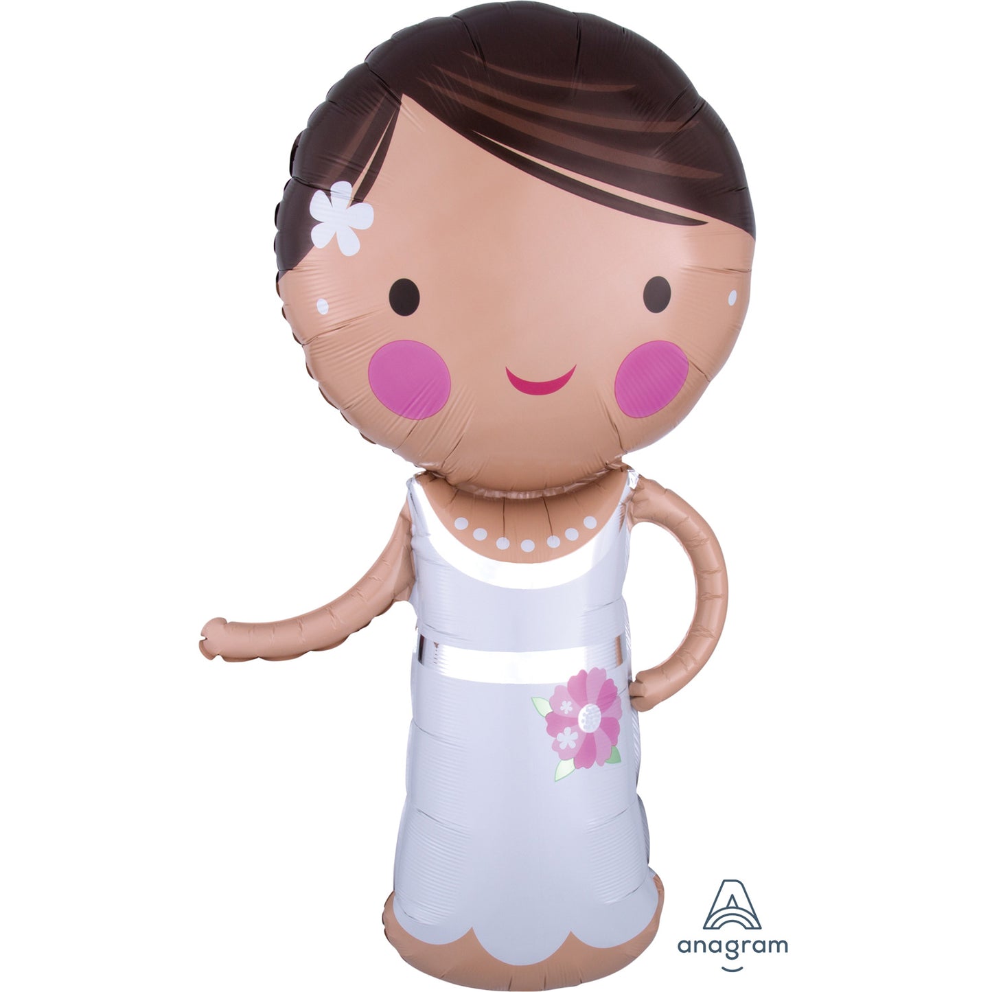 Lovely Bride SuperShape Foil Balloons 19"/48 cm w x 40"/101cm h - P40 5 PC