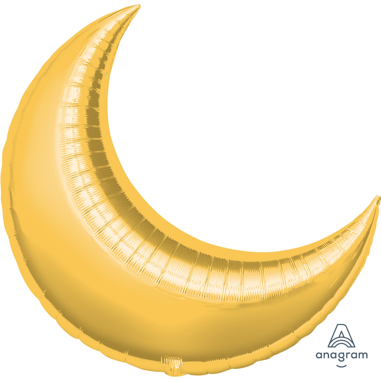1613799 IP X3 - Gold SuperShape Crescent Unpackaged Foil Balloons 35"/89cm D23 - 3 PC