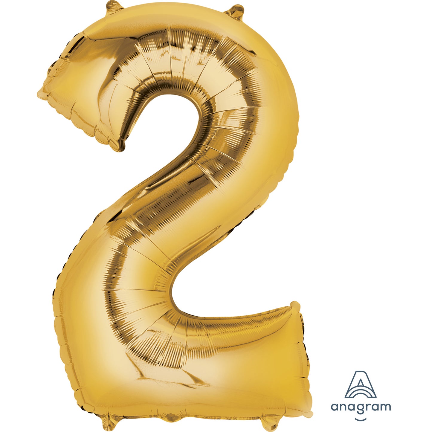 Number 2 Rose Gold SuperShape Foil Balloons 20"/50cm w x 35"/88cm h P50 - 5 PC