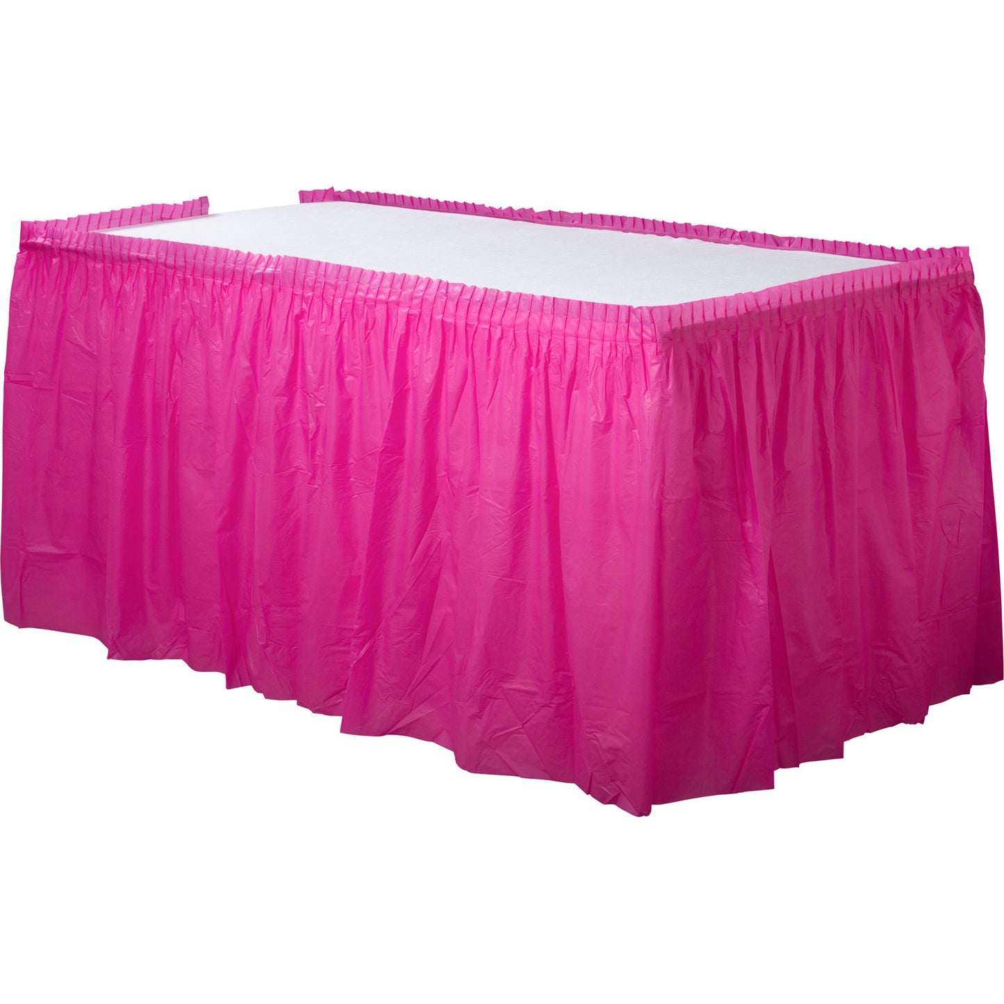 77025 - Black Plastic Table Skirts 4.26m x 73cm - 6 PC