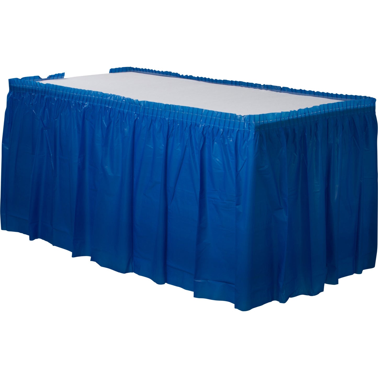 77025 - Black Plastic Table Skirts 4.26m x 73cm - 6 PC