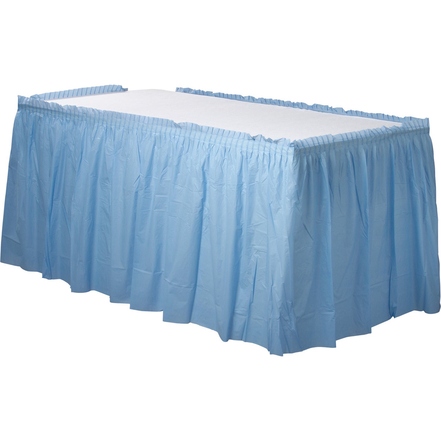 77025 - Black Plastic Table Skirts 4.26m x 73cm - 6 PC