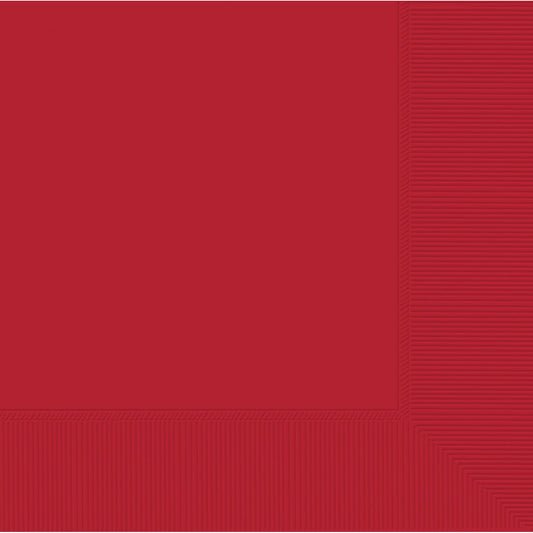61215 - Apple Red Luncheon Napkins 33cm 2ply - 12 PKG/50