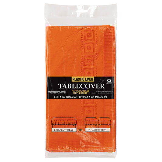 57115 - Orange Peel Paper Tablecovers 1.37m x 2.74m - 6 PC