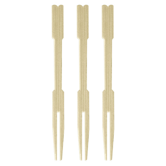 401251 IP X12 - Bamboo Cocktail Forks - 12 PKG/70