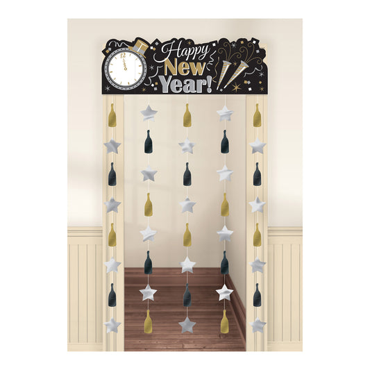 240618 IP X6 - Happy New Year Door Curtains 2m x 1m - 6 PC