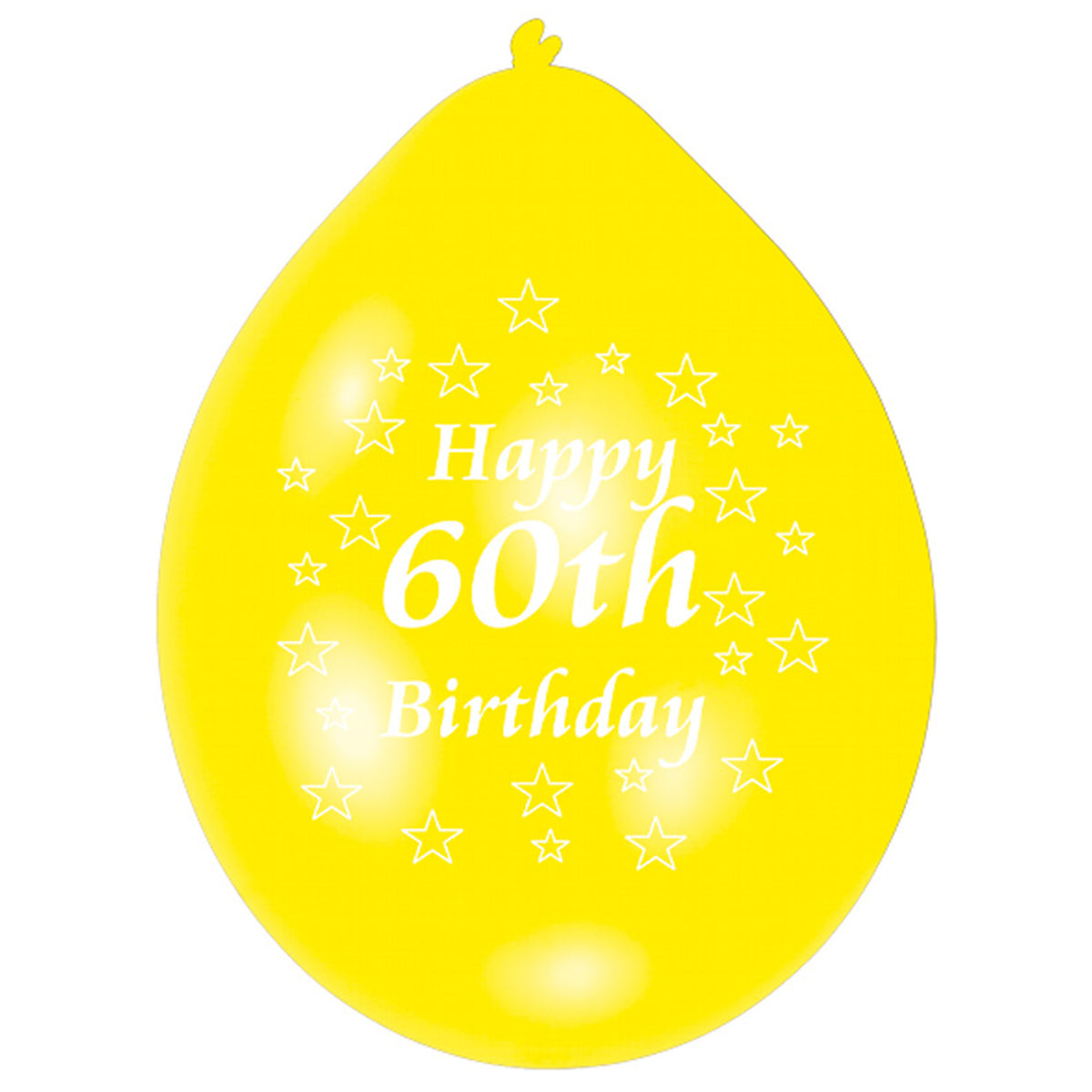 INT995576 IP X6 - Happy 60th Birthday Latex Balloons 22.8cm - 6 PKG/10