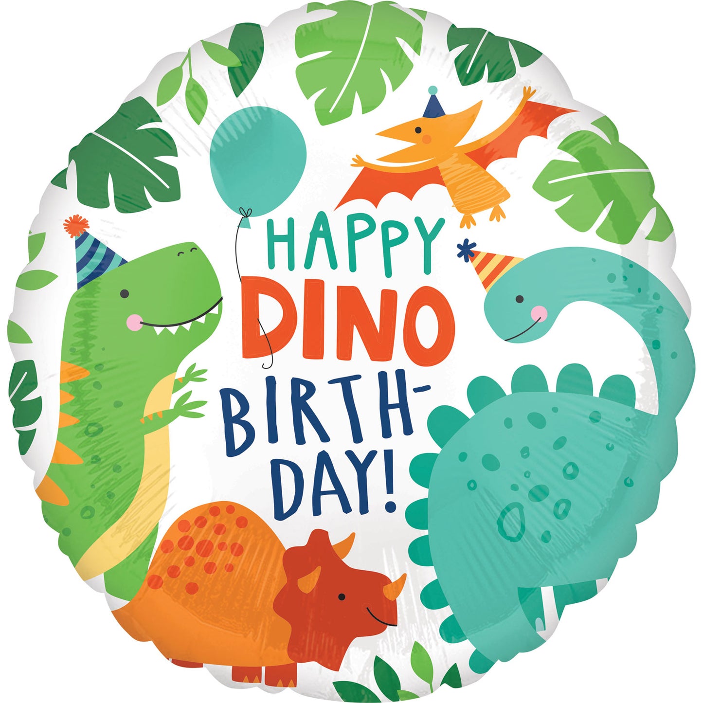 4066701 IP X5 - Dino-Mite Party Standard HX Foil Balloons S40 - 5 PC