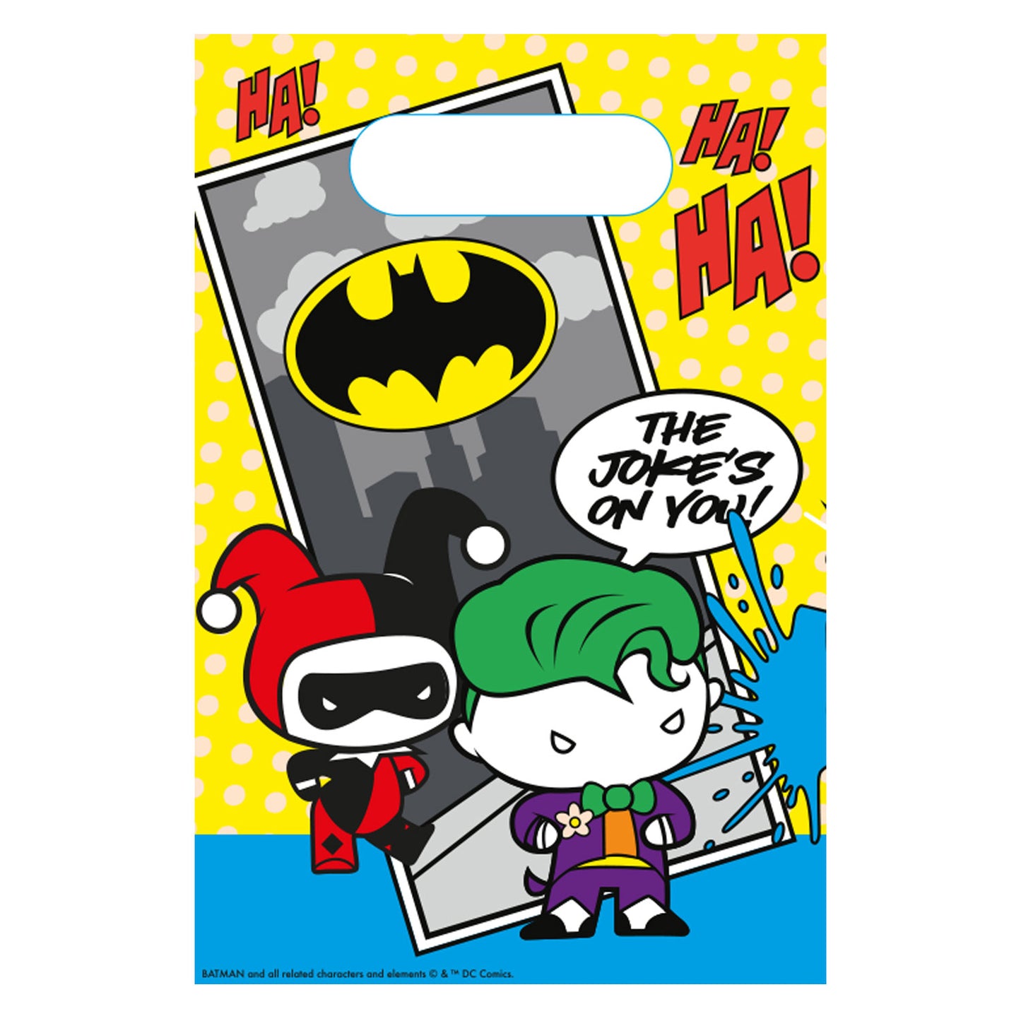 9906901 IP X6 - Batman v Joker Paper Loot Bags - 6 PKG/8