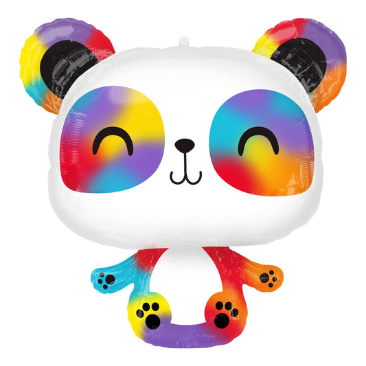 4121801 IP X5 - Panda SuperShape Foil Balloons 24"/60cm w x 24"/60cm h P35 - 5 PC