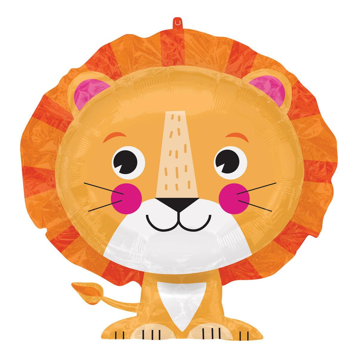 4122001 IP X5 - Lion SuperShape Foil Balloons 24"/60cm w x 21"/53cm h P35 - 5 PC