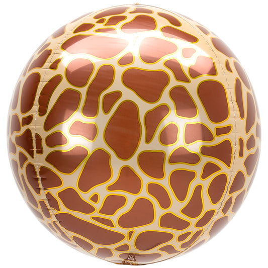 4210801 IP X5 - Animalz Giraffe Print Orbz Foil Balloons G20 - 5 PC