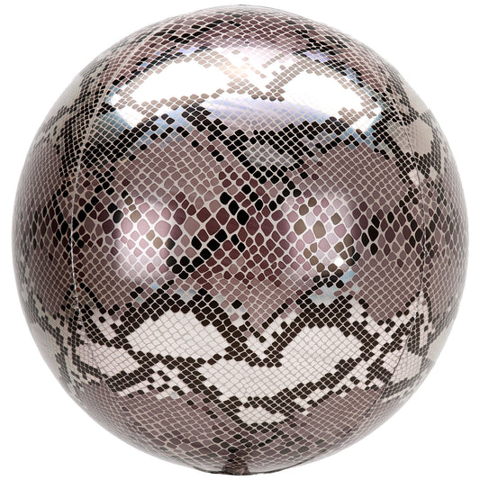 4211101 IP X5 - Animalz Snake Skin Print Orbz Foil Balloons G20 - 5 PC