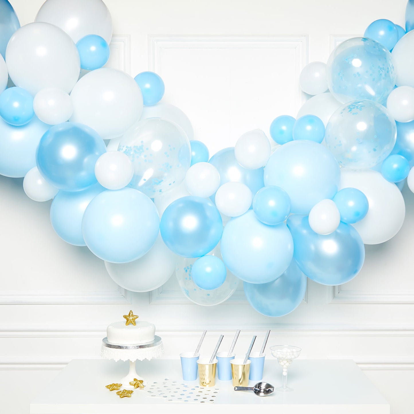 Gold & White DIY Garland Balloon Kits - 4 PKG/66