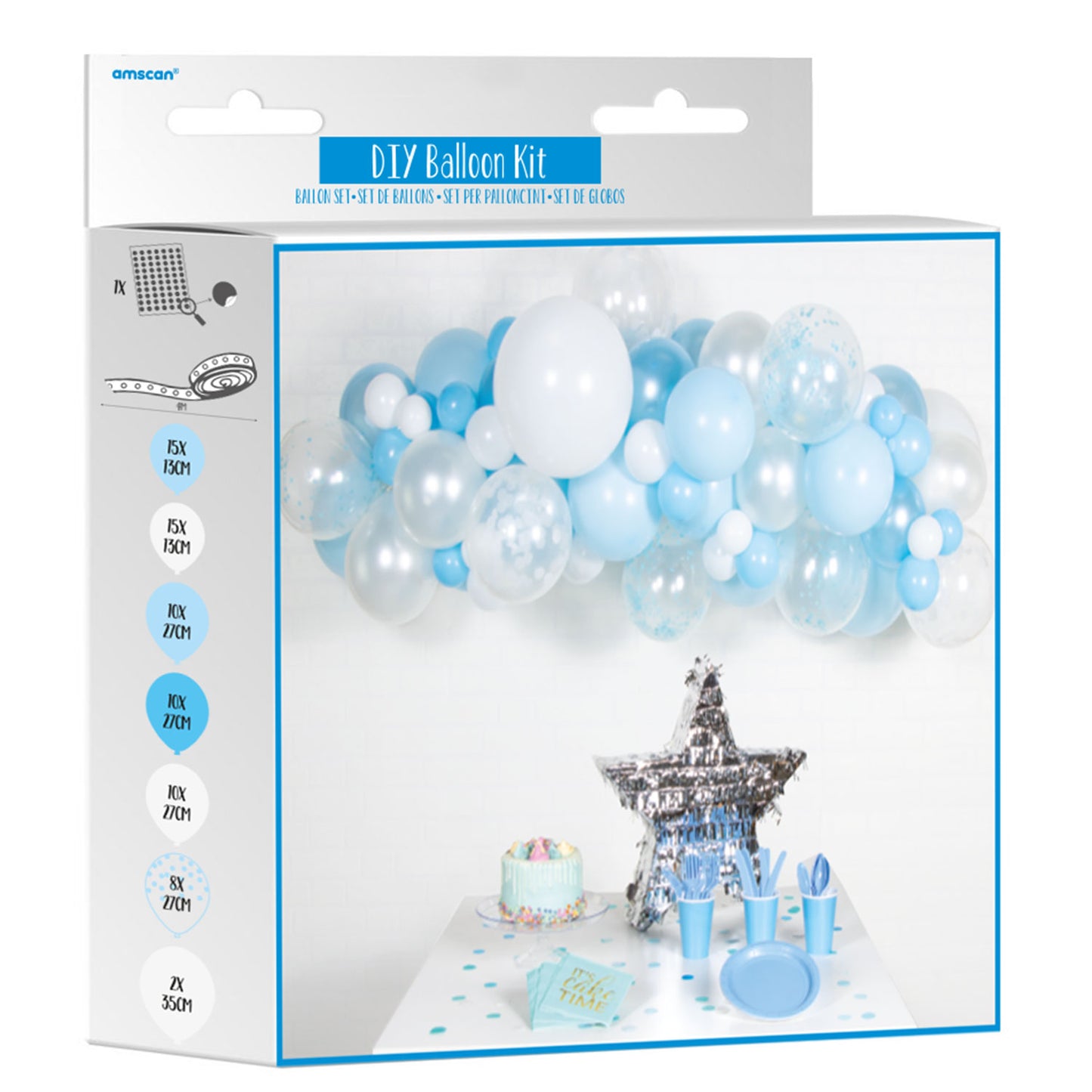 Gold & White DIY Garland Balloon Kits - 4 PKG/66