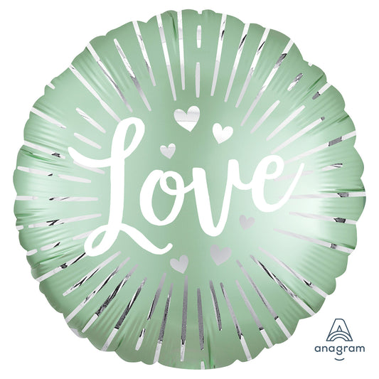 4176501 IP X5 - Satin Love Burst Standard Foil Balloons S40 - 5 PC