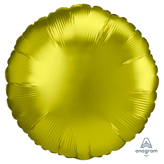 4188101 IP X5 - Lemon Circle Standard HX Packaged Foil Balloons S15 - 5 PC