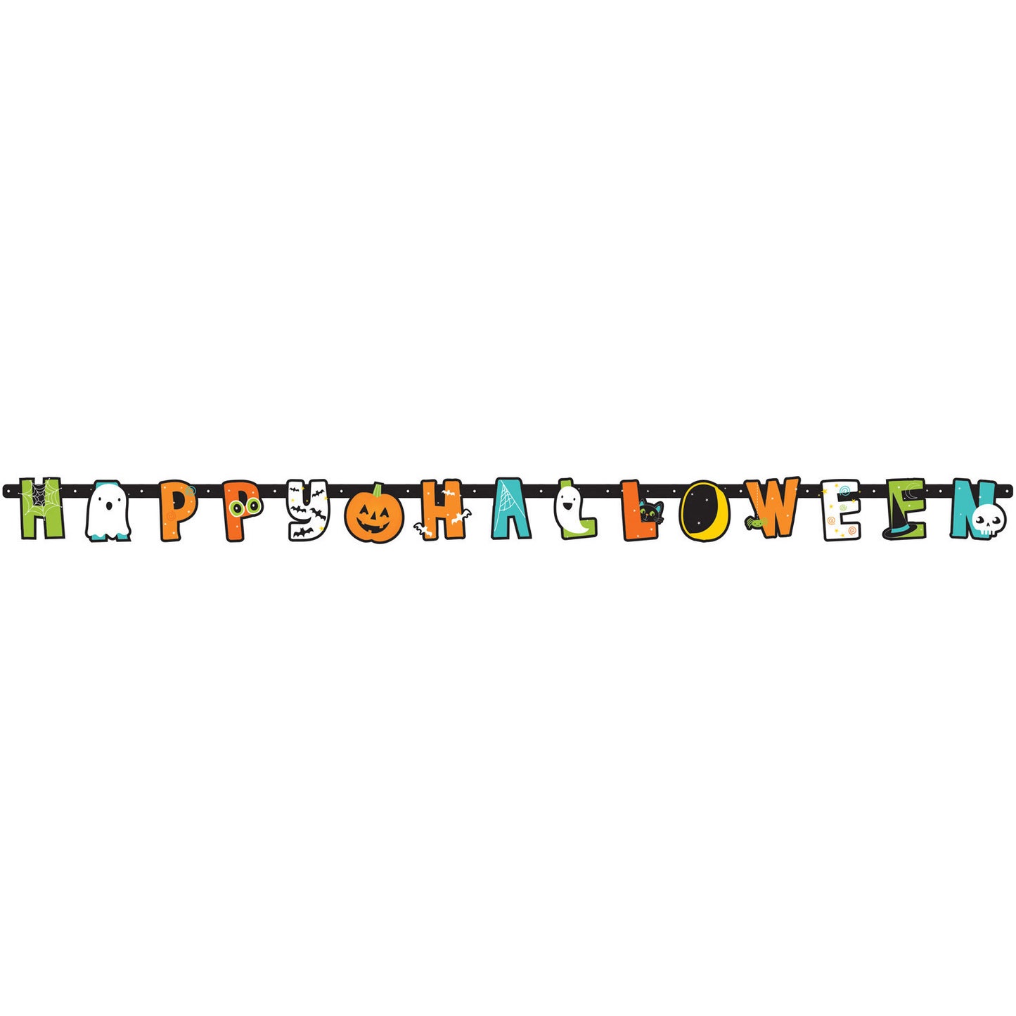 9907451 IP X6 - Hallo-ween Friends Letter Banners 1.92m - 6 PC