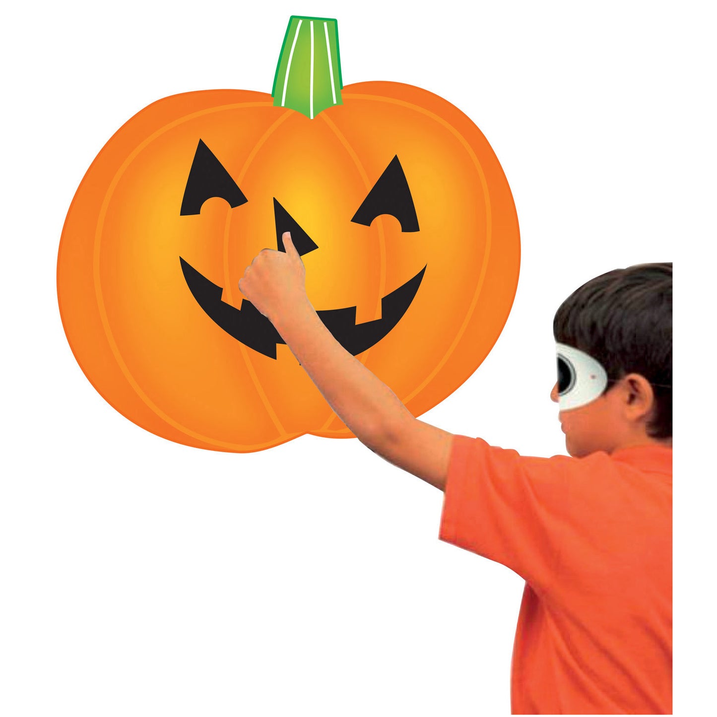 Pumpkin Stick-on Game 50cm x 50cm - 6 PKG/2