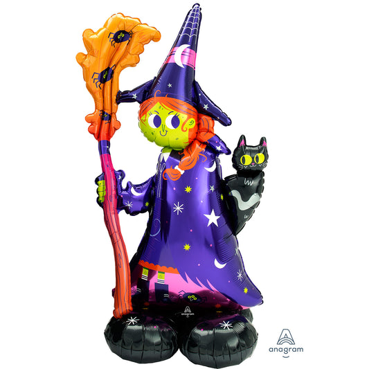 4241811 IP X3 - Scary Witch AirLoonz Large Foil Balloons 24"/60cm x 55"/139cm P70 - 3 PC
