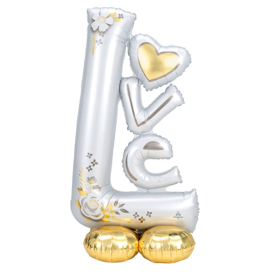 4246511 IP X3 - L-O-V-E Wedding AirLoonz Large Foil Balloons 29"/73cm x 58"/147cm P70 - 3 PC