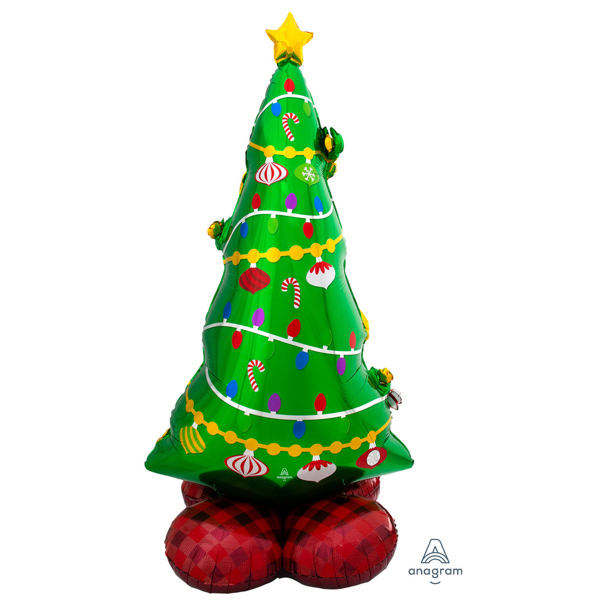 8311711 IP X3 - Christmas Tree AirLoonz Large Foil Balloons 31"/78cm x 59"/149cm P70 - 3 PC