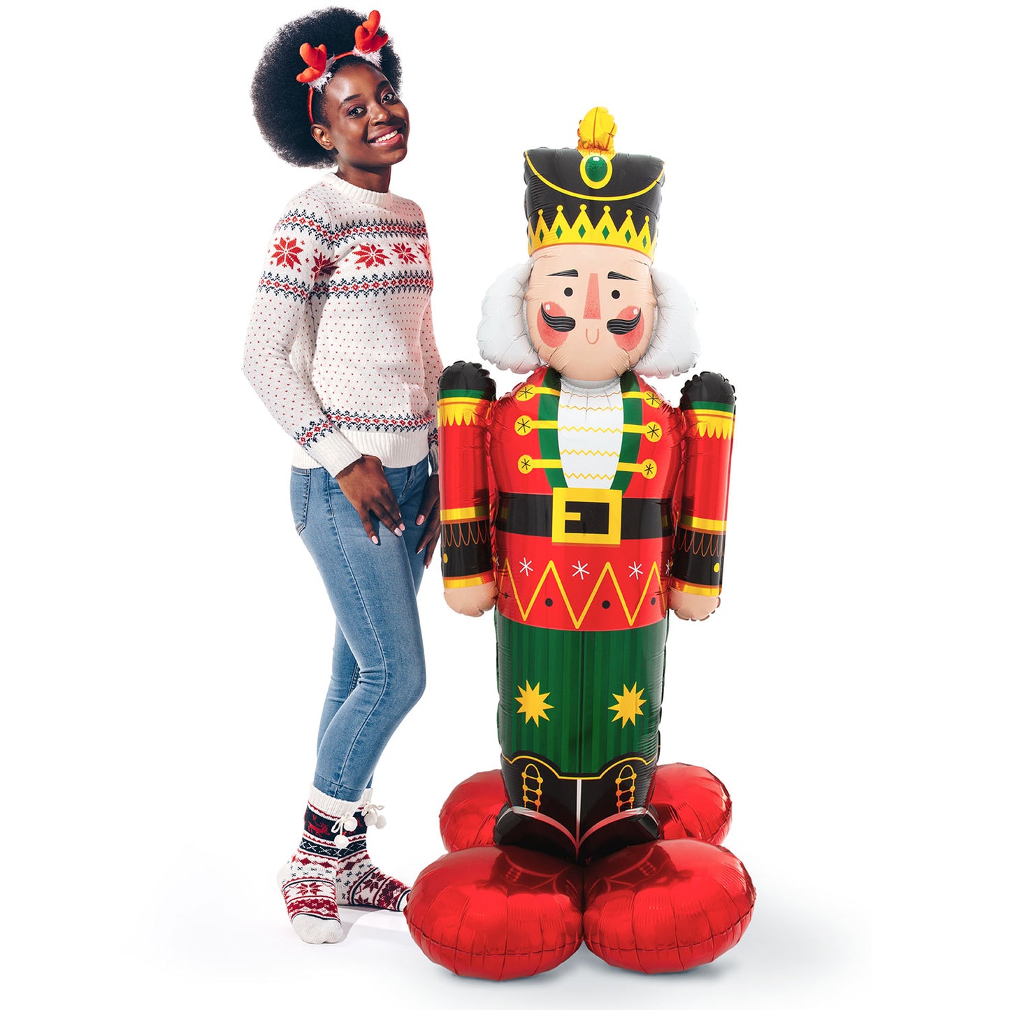 8311911 IP X3 - Nutcracker AirLoonz Large Foil Balloons 24"/60cm x 61"/154cm P70 - 3 PC