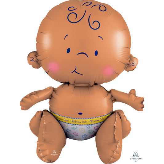 4253601 IP X5 - Celebrate Baby Multi Balloon 13"/33cm w x 15"/38cm h A70 - 5 PC