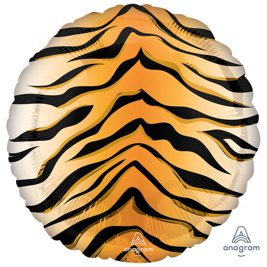 4238501 IP X5 - Tiger Print Standard Packaged Foil Balloons S15 - 5 PC