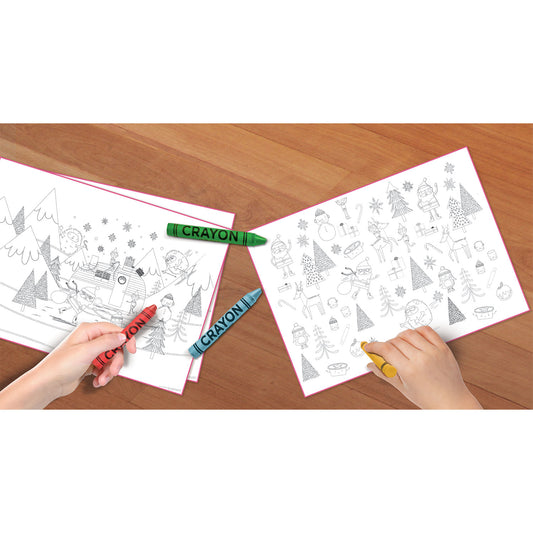 Festive Friends Colour in your own Placemats - 6 PKG/8